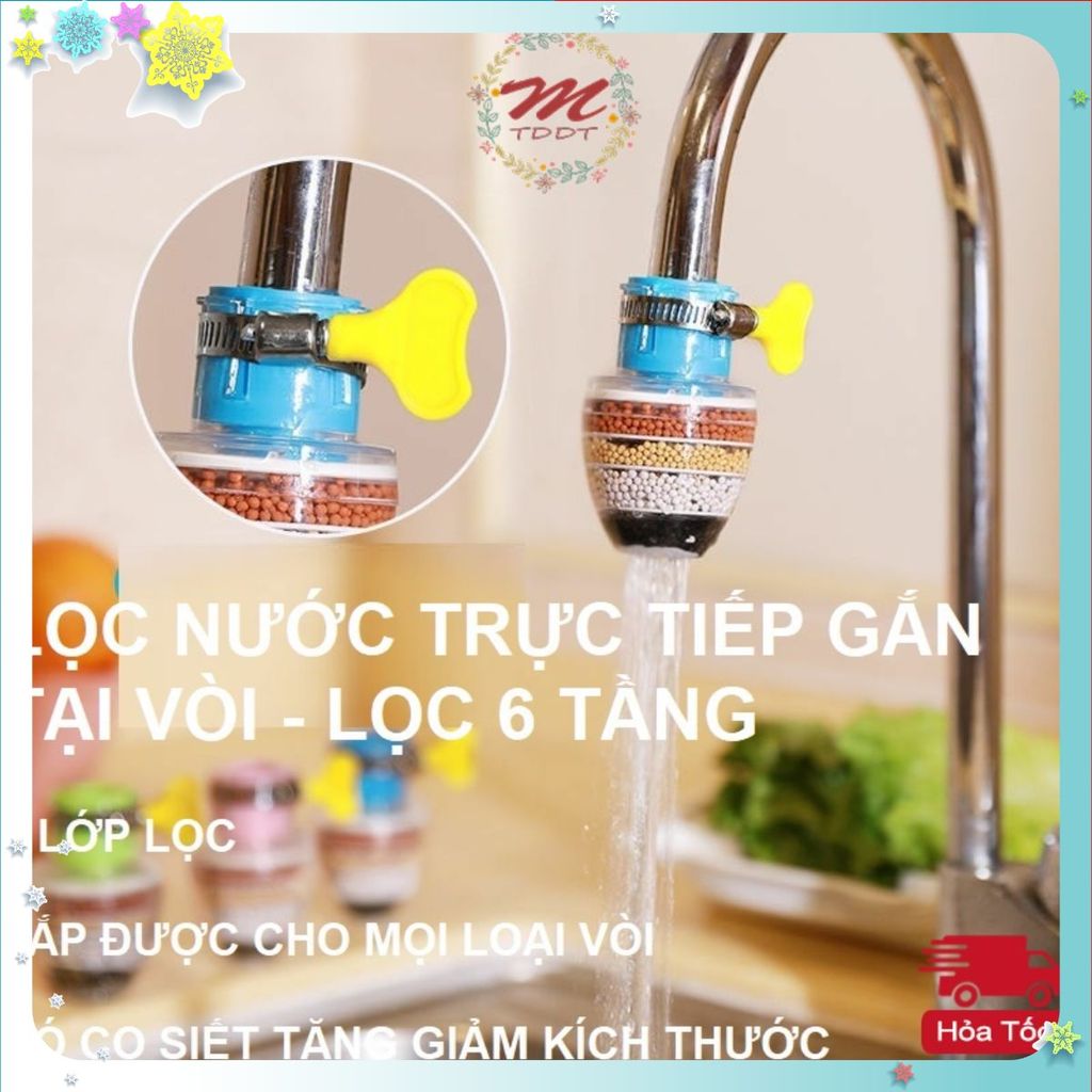 Đầu Vòi Lọc Nước Trực Tiếp Tại Vòi 6 Tầng Thế Hệ Mới, Lọc Cặn Bẩn Vỉ Khuẩn 360 Độ Tiện Lợi Sử Dụng Dễ Dàng MÃ: AK546