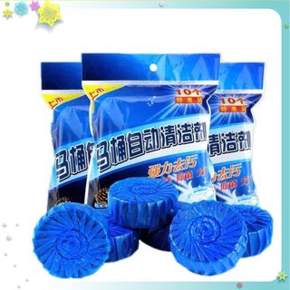 Túi 10 Viên Giúp Nhà Vệ Sinh Luôn Sạch - Viên Vệ Sinh Wc Tự Động Mỗi Lần Xả - VIÊN TẨY BỒN CẦU KHỬ MÙI TOILET