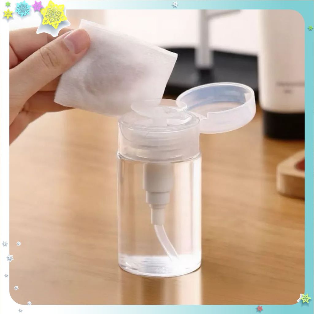 LỌ CHIẾT NƯỚC TẨY TRANG- TONER CÓ NÚT NHẤN (100ML/200ML) - Chai Chiết Mỹ Phẩm tiện lợi dễ sử dụng