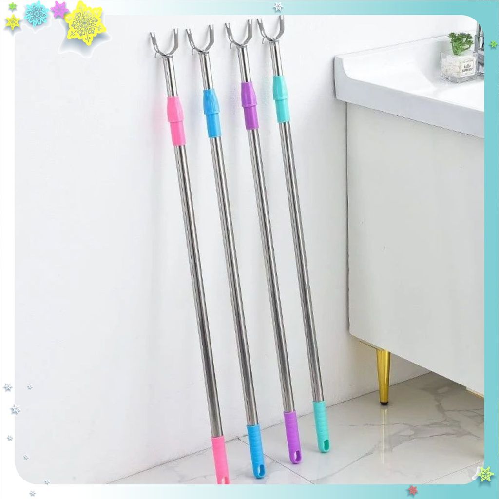 CÂY PHƠI QUẦN ÁO BẰNG INOX KÉO DÀI 1.5M, GẬY LẤY ĐỒ TRÊN CAO CÓ THỂ KÉO DÀI XẾP GỌN - Gậy Lấy Đồ Trên Cao - Sào Phơi Đồ#
