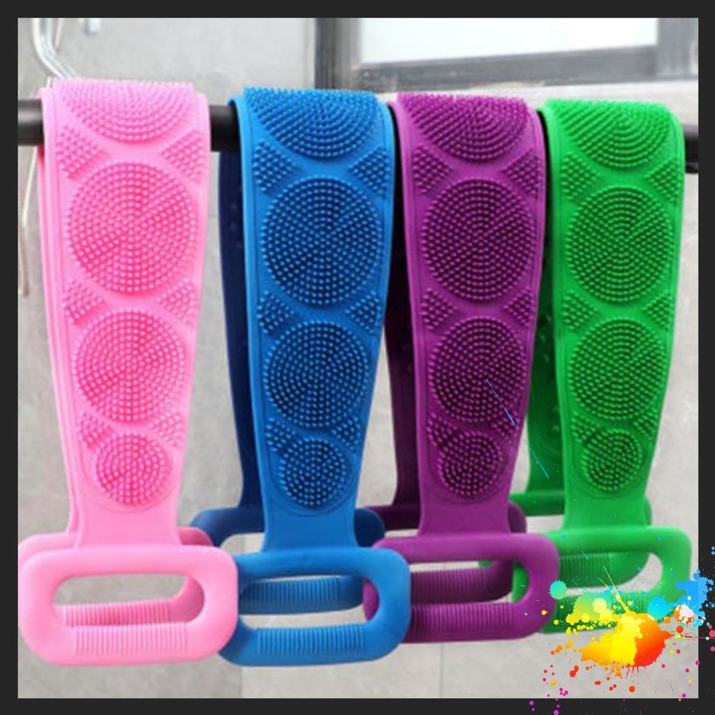 Dây Tắm Chà Lưng Silicon - DÂY CHÀ LƯNG TẮM 2 MẶT MASSAGE K261