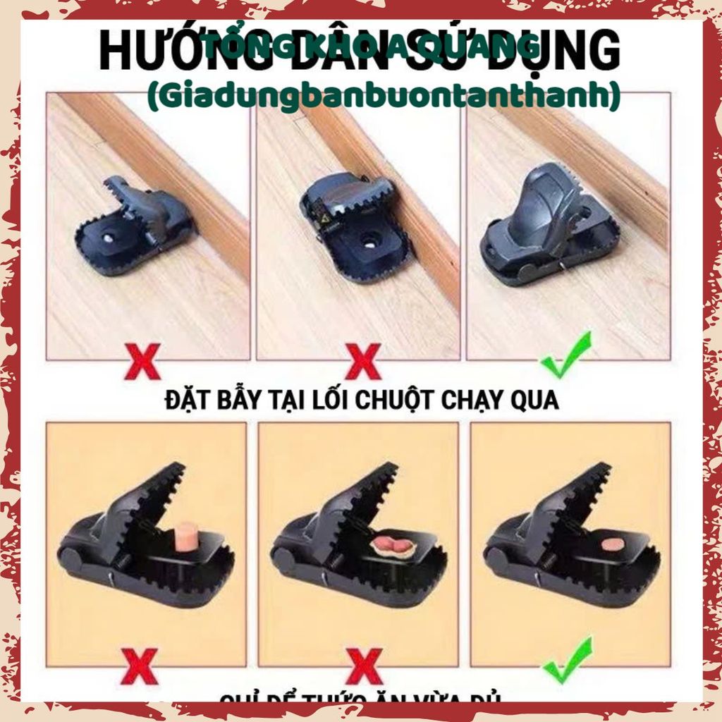 COMBO 10 Bẫy Chuột Thông Minh – Dụng Cụ Bẫy Chuột Đen Bền Đẹp, An Toàn, Giúp Giữ Nhà Sạch Sẽ
