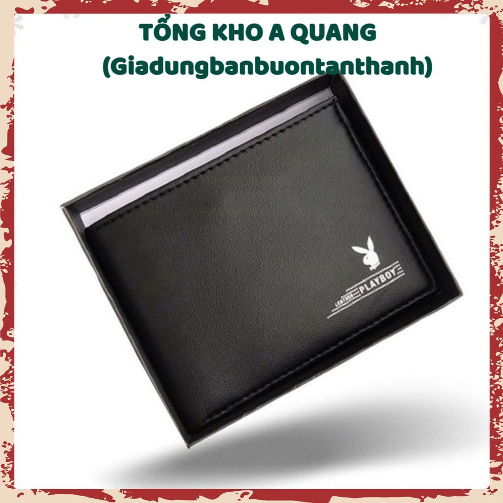 Ví Nam Da Đẹp Hàng Hiệu Thời Trang Cao Cấp, Ví Bóp Nam Da PU Nhiều Ngăn Chính Hãng, Bóp Ví Nam PLAYBOY Da Xịn