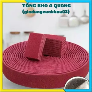 Cọ Xoong Nồi Đánh Gỉ Set - Miếng Chà Rửa Nhám Làm Sạch Vết Ố Vết Đen Tiện. Giẻ Rửa Bát. Bùi Nhùi Nhà Bếp #