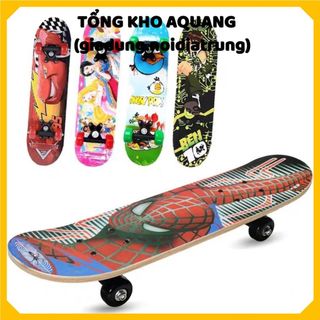 Ván Trượt Patin Trẻ Em Cao Cấp , Ván trượt trẻ em gỗ phong ép 7 lớp dài 60cm ván trượt thể thao hình siêu nhân #