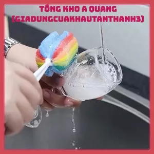 COMBO 10 Cây Cọ Rửa Ly Cốc Lọ Hoa – Bộ Cọ 7 Màu Sắc Màu Đa Năng, Sang Trọng, Tiện Lợi Cho Gia Đình