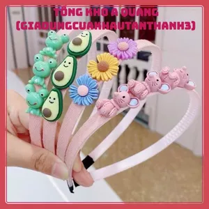 Bờm Cài Tóc Cho Bé Gái – Đính Hoa Quả Ngộ Nghĩnh, Có Răng Cưa Giữ Chắc, Phụ Kiện Thời Trang