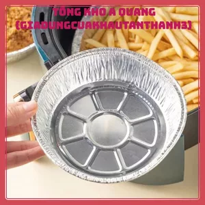 Khay Giấy Bạc Nồi Chiên Không Dầu – Lót Nướng Dày Cứng, Tiện Lợi Cho Nội Trợ Hiện Đại