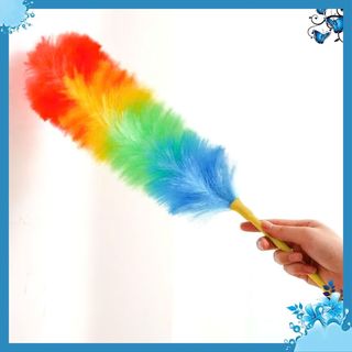 CHỔI PHỦI BỤI SẮC MÀU - Chổi Quét Phủi Bụi Nylon- Chổi Phất Trần Lau Bụi Lông Nhựa Đa Năng Có Thể Uốn Cong MA: CHOI PHUI