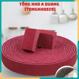 (3 MÉT) Cọ Xoong Nồi Đánh Gỉ Set - Miếng Chà Rửa Nhám Làm Sạch Vết Ố Vết Đen Tiện. Giẻ Rửa Bát. Bùi Nhùi Nhà Bếp #