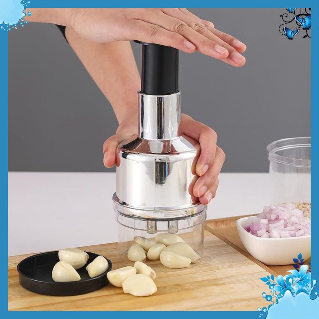 DỤNG CỤ DẬP- XAY HÀNH TỎI - Ớt Nhà Bếp Bằng Nhựa Và Thép Không Gỉ - DAPHANHTOI572