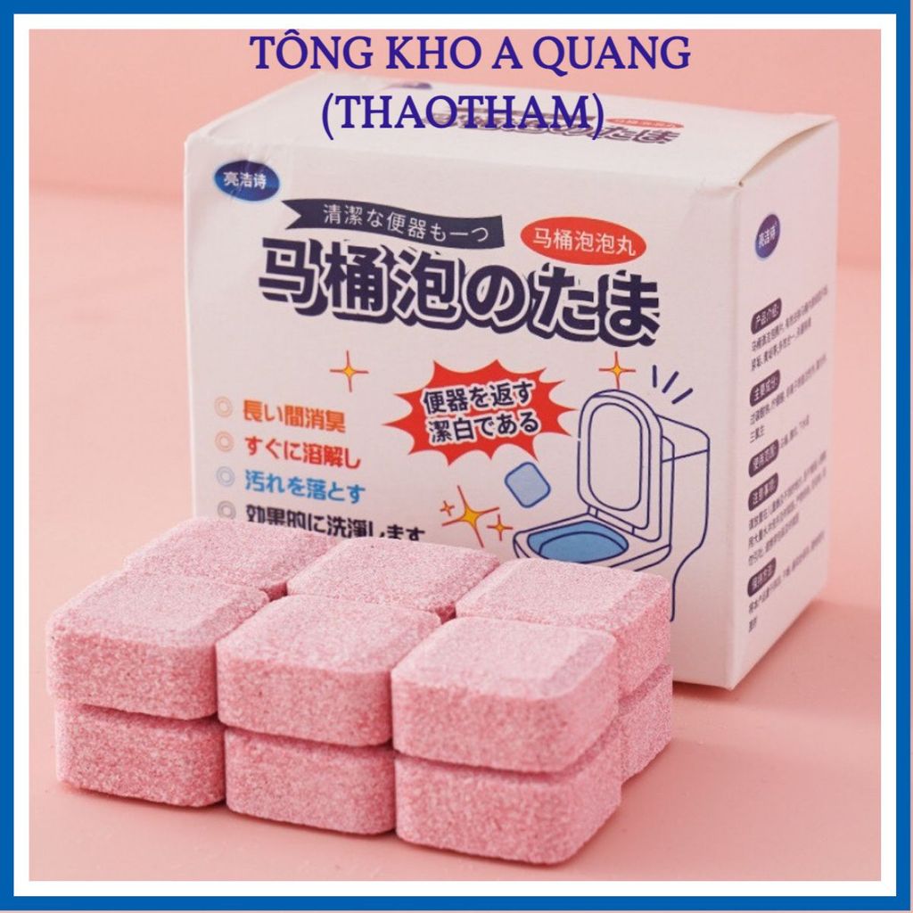 Hộp Viên Sủi Vệ Sinh Thông Tắc Bồn Cầu, Viên Tẩy Khử Mùi Bồn Cầu Đường Ống Siêu Hiệu Quả