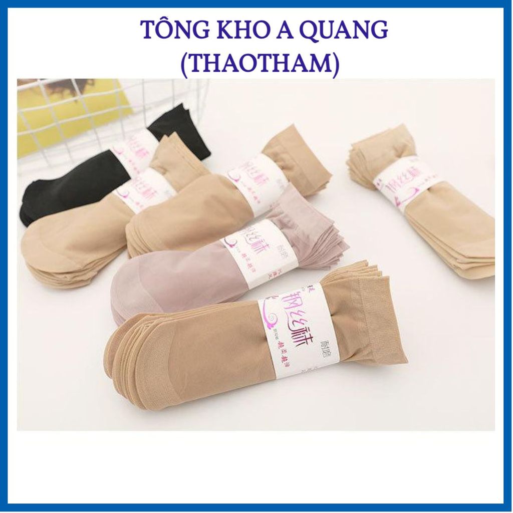 [COMBO 5 ĐÔI] Tất Nữ - vớ da siêu bền loại cao cấp co giãn cực tốt, bảo vệ bàn chân khỏi khô da_PK28_VODA