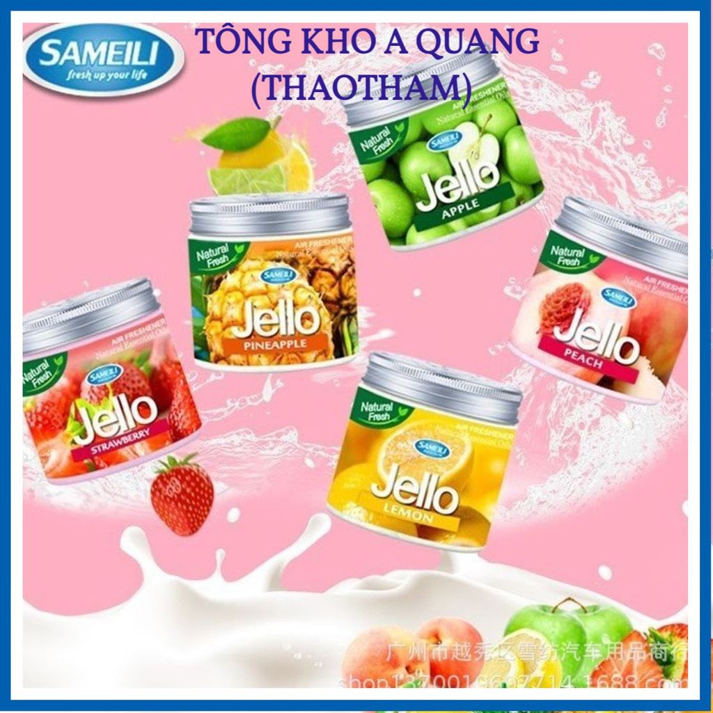 SÁP KHỬ MÙI LÀM THƠM NHÀ - Sáp Thơm Phòng Pure Aroma JELLO 220G Khử Mùi Phòng Khách, Phòng Ngủ, Nhà Vệ Sinh, Xe Ô Tô