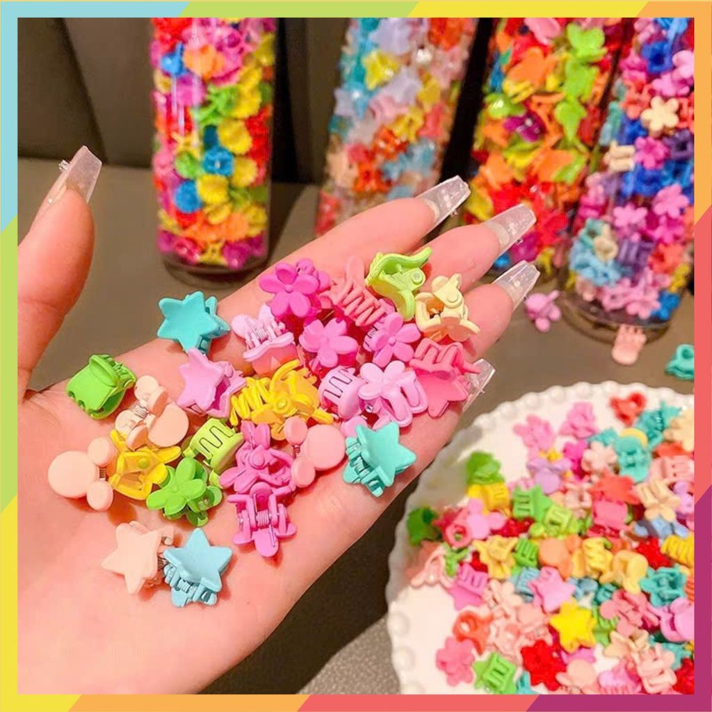Hộp Kẹp Tóc Hoa Mini Cho Bé Gái-Set Kẹp Tóc Cho Bé Thiết Kế Ngộ Nghĩnh - KẸP HÀN QUỐC MẪU MỚI PHIM HOẠT HÌNH DỄ THƯƠNG