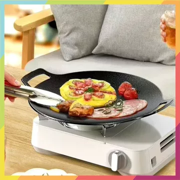 CHẢO GANG SIZE 34 - chảo đá nướng chảo chống dính size 34 cm chảo đá chống dính hàn quốc chao đa nướng chảo nướng đá