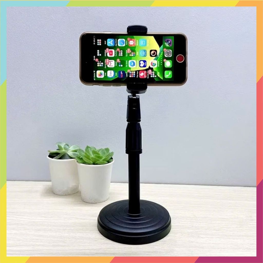 Giá Đỡ Điện Thoại Để Bàn- Quay - Kệ Đỡ Điện Thoại Livestream- Xem Video xoay 360 độ L7 hàng chuẩn - MA: KEP DIEN THOAI