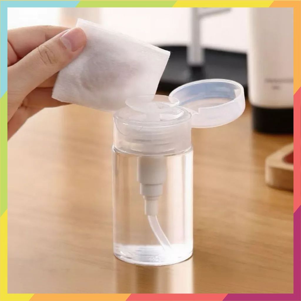 LỌ CHIẾT NƯỚC TẨY TRANG- TONER CÓ NÚT NHẤN (100ML/200ML) - Chai Chiết Mỹ Phẩm tiện lợi dễ sử dụng