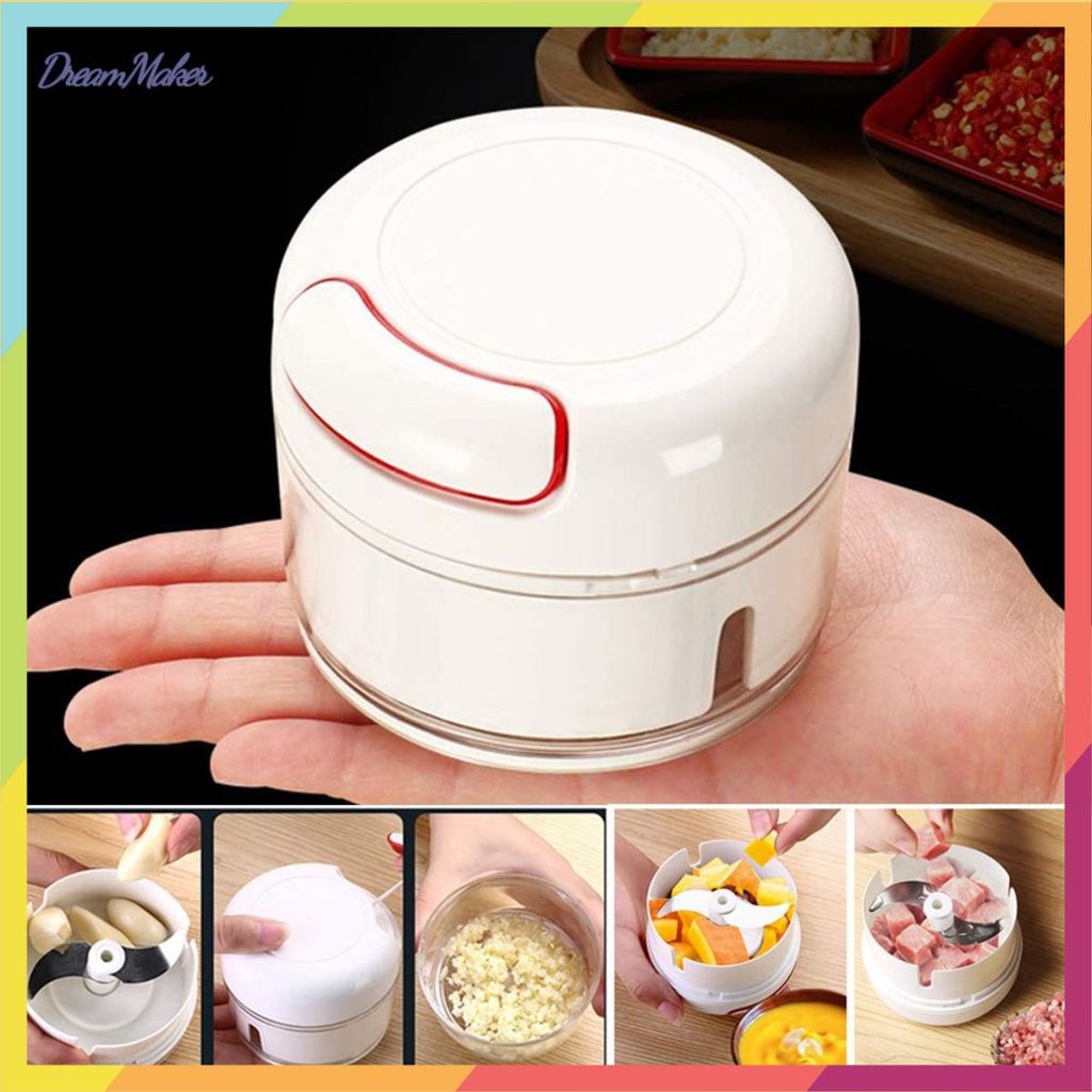 MÁY XAY KÉO TAY MINI ❤️DỤNG CỤ XAY TỎI ỚT ĐA NĂNG - Máy Xay Tỏi Ớt cầm tay Mini- Cối Xay Tỏi- Ớt Dây Rút