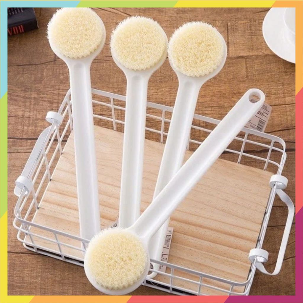 [COMBO 10] BÀN CHẢI CỌ CHÀ LƯNG BỀN ĐẸP DỄ DÙNG - Cọ Lưng Muji Hai Mặt Cán Dài,Cây Cọ Lưng Tẩy Sạch Tế Bào Chết
