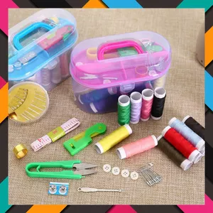 HỘP KIM CHỈ ĐA NĂNG LOẠI 55 MÓN - BỘ KIM CHỈ MAY VÁ ĐA NĂNG - Bộ Kim Chỉ 55Món Dùng Trong May Vá Kèm Hộp Đựng Trong Suốt