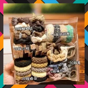 Dây Buộc Tóc 136 Chi Tiết Siêu Bền Đàn Hồi Cao Phong Cách Mới- SET DÂY BUỘC TÓC 136 CHI TIẾT - MÃ: CHUNCOTBUOCTOC136