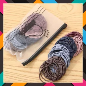 COMBO 80-90 Chun Buộc Tóc Hàn quốc Có Túi Zip