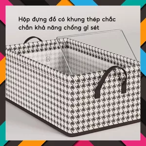 Hộp Đựng Khung Sắt Tiện Lợi-Hộp Đựng Gấp Gọn-Sang Trọng-Tiết Kiệm Diện Tích – HỘP VẢI SANG TRỌNG CÓ ĐẾ LÓT