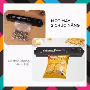 MÁY HÚT CHÂN KHÔNG THỰC PHẨM - Máy Hàn Miệng Túi - Tặng Kèm 10 Túi Hút - Dụng Cụ Nhà Bếp