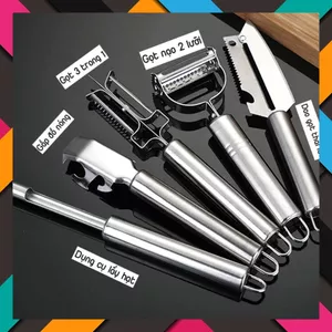Set 5 Món Dao Đa Năng Cắt Gọt Vỏ Trái Cây - Đánh Vảy Cá - BỘ DỤNG CỤ NẠO BÀO RAU CỦ QUẢ CHẤT LIỆU INOX KHÔNG GỈ