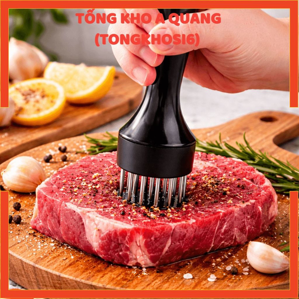 Cây Châm Thịt Bò Heo Giúp Thịt Mềm - Dụng Cụ Châm Bì, Dằm Làm Mềm Thịt Lợn, Cây Châm Thịt, Làm Mềm Thịt, Xăm Đâm Bì Lợn