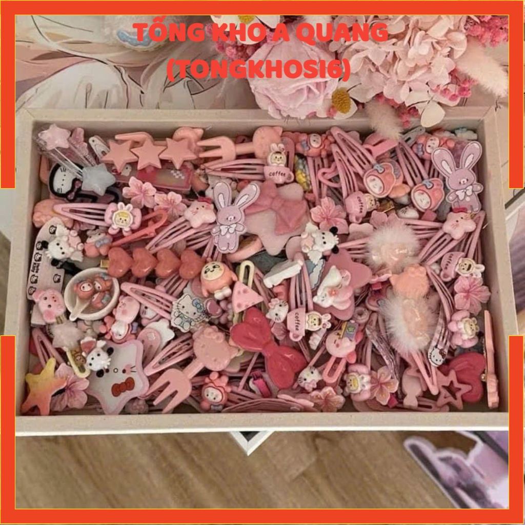Sét 50 kẹp tóc mẫu dành cho bé yêu bé điệu, KẸP, CẶP TÓC XINH - MÃ: KEPTOC297
