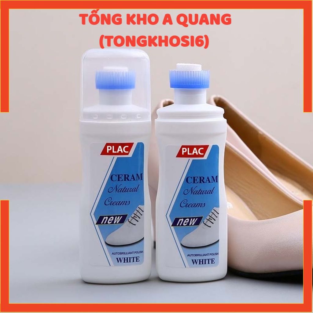 [HÀNG NHẬP KHẨU] 2 Chai Cọ Tẩy Trắng Giày Sneaker Đầu Chổi - Lọ Nước Đánh Vết Ố Bẩn - Chà Giặt Khô Lau Làm Sạch Giầy