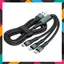 CÁP SẠC NHANH - Dây Sạc Tự Ngắt Bọc Dù 100W Tích Hợp 3 Cổng Micro Usb Type C 3In1