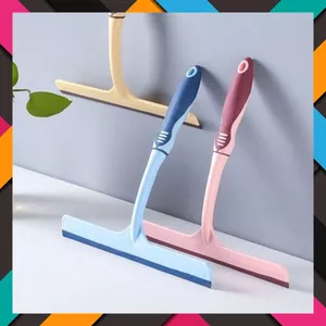 Chổi Gạt Nước Sàn Nhà Tắm Nhanh Khô-Lau Kính Silicon Cầm Tay Không Bám Vết - CÂY GẠT NƯỚC SÀN NHÀ TẮM CÓ MÓC TREO