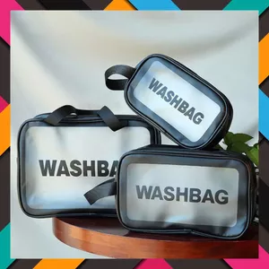 Set Túi Đựng Mỹ Phẩm Washbag Đa Năng-Túi Du Lịch Đựng Đồ Trang Điểm Du Lịch - COMBO 3 TÚI TRONG SUỐT CHỐNG THẤM CAO CẤP