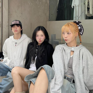 Hot Trendy- Áo Khoác Nỉ Hai Da với Logo Boomerang thời thượng - HoodieX zip Thời Trang Phong Cách