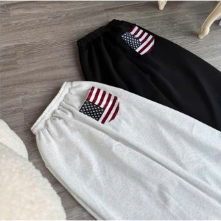 Hot Trendy- Quần Nỉ Bigsize Đôi Da Phong Cách Hàn Quốc - Chất Liệu Chống Xù, Phom Rộng, Túi Cờ