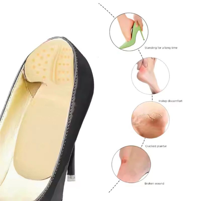 [COMBO 10] 2 Lót Giày Chống Rộng- Chống Rớt Gót Cao Cấp-Ôm Chân- Đàn Hồi- Bảo Vệ Chân Khi Mang Giày