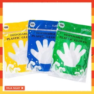 Bịch 100 Găng Tay Làm Bếp Chất Nilon Dùng 1 Lần Tiện Dụng- GĂNG TAY NHÀ BẾP