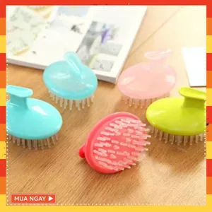 Lược gội đầu silicon- massage đầu thư giãn- làm sạch da đầu hiệu quả- LƯỢC MASSAGE - LUOCGOIDAU173