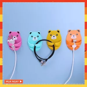 MÓC GẤU CUTE GIÚP SẮP XẾP DÂY ĐIỆN - Đầu Phích Cắm Gọn Gàng Và Tăng Tính Thẩm Mỹ