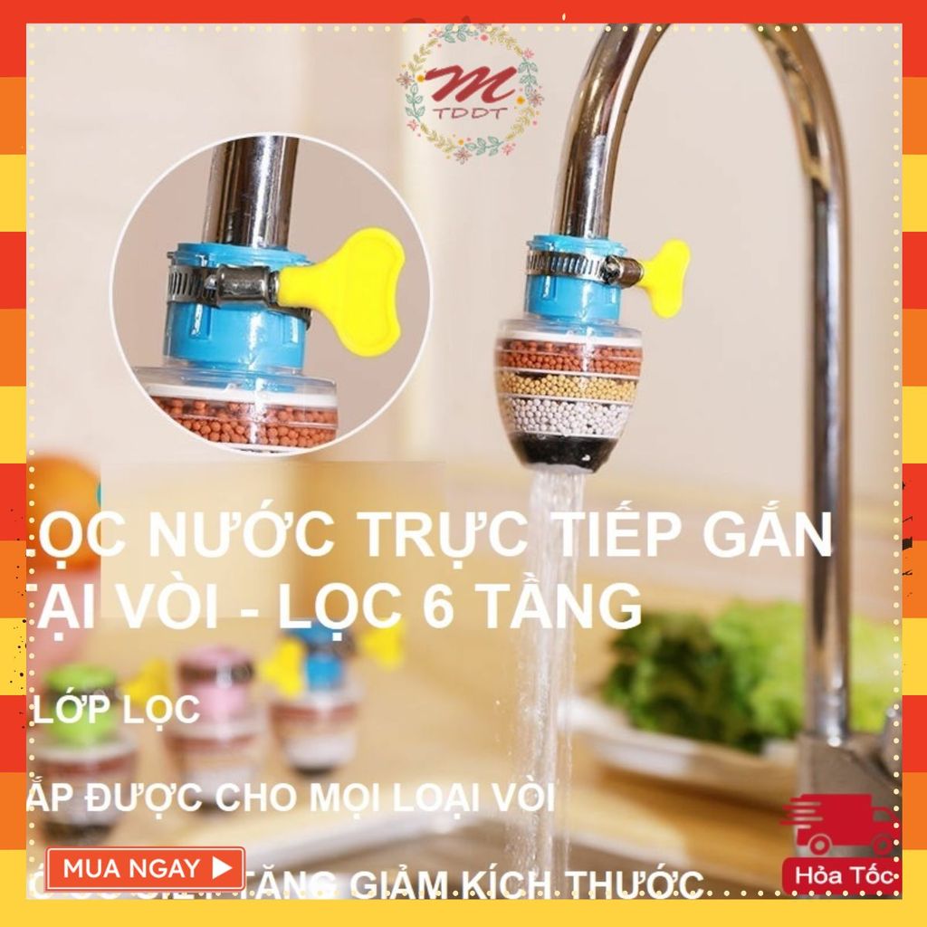 Đầu Vòi Lọc Nước Trực Tiếp Tại Vòi 6 Tầng Thế Hệ Mới Lọc Cặn Bẩn Vỉ Khuẩn 360 Độ Tiện Lợi Sử Dụng Dễ Dàng MÃ: AK546