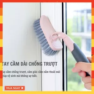 Bàn Chải Cầm Tay Cán Dài- Bàn Chải Nhà Tắm Chất Liệu Nhựa Lông Cứng Có Tay Cầm- BÀN CHẢI TAY CẦM DÀI - MẪ; BAN CHAI 4652