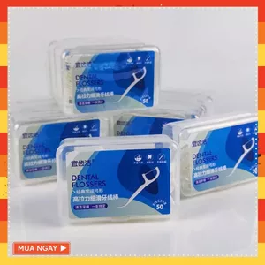 Tăm Chỉ Nha Khoa Okamura Sợi Chỉ Căng Mảnh Vệ Sinh Răng Miệng - SET TĂM CHỈ AN TOÀN