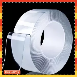 Băng Dính 2 Mặt Đa Năng Trong Suốt-Cuộn Băng Dính Nano Dán Vật Dụng - BĂNG KEO CHỊU LỰC CỰC TỐT KHÔNG ĐỂ LẠI DẤU VẾT