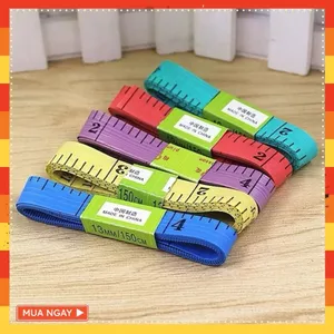 THƯỚC DÂY ĐO 150CM ĐẦU THÉP ĐO EO 3 VÒNG KIỂM TRA SỨC KHỎE - Thước dây 1,5m nhiều màu bền / đẹp đo chiều cao
