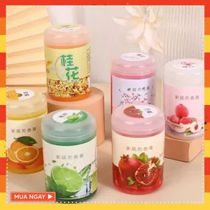 SÁP THƠM PHÒNG HOA QUẢ KHỬ MÙI HƯƠNG THƠM TỰ NHIÊN - Lọ Sáp Hình Trụ 90g