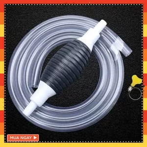 Dụng Cụ Bơm Hút Rượu Xăng Chất Lỏng Bóp Tay - Hút Chất Lỏng - BƠM HÚT CHẤT LỎNG BÓP TAY KÈM DÂY 1M - BOM HUT CHAT LONG