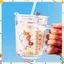 CỐC CHIA VẠCH THUỶ TINH - Cốc Pha Sữa Cho Bé Có Ống Hút Dùng Cho Bé Tập Uống 350ml
